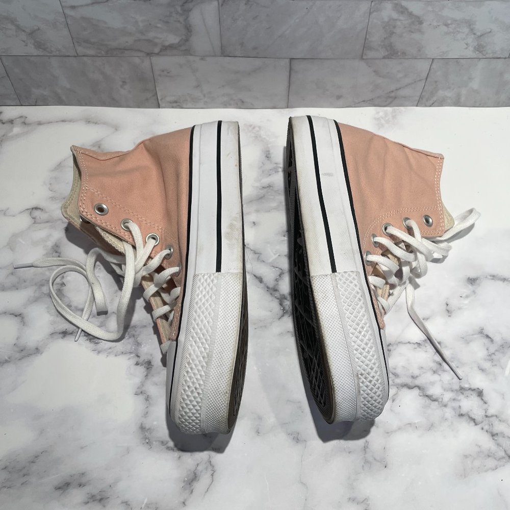Converse Chuck Taylor All Star Lift Canvas Platform High Top Sneaker Pink 8 38 - Picture 9 of 9